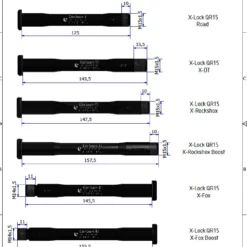 Carbon Ti X-Lock QR15 X-Rock Shox Boost M15x1.5 Black Steckachse -Günstiges fahrraogriffen Geschäft carbon ti 15mm