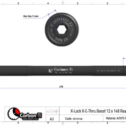 Carbon Ti X-Lock X-E-Thru Boost 12x148 M12x1.5 Black Steckachse 7 Carbon Ti X-Lock X-E-Thru Boost 12x148 M12x1.5 Black Steckachse -Günstiges fahrraogriffen Geschäft carbon tix lock e thru boost 12 x 148