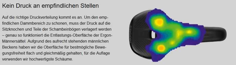 Ergon SM Pro Men Black/midsummer Blue S/M Sattel 11 Ergon SM Pro Men Black/midsummer Blue S/M Sattel – Bild 9