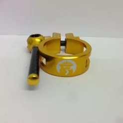 Far And Near QR Clamp Carbon-Alloy 31.8mm Gold Sattelstützenklemme -Günstiges fahrraogriffen Geschäft far and near qr clamp 31.8 gold 2