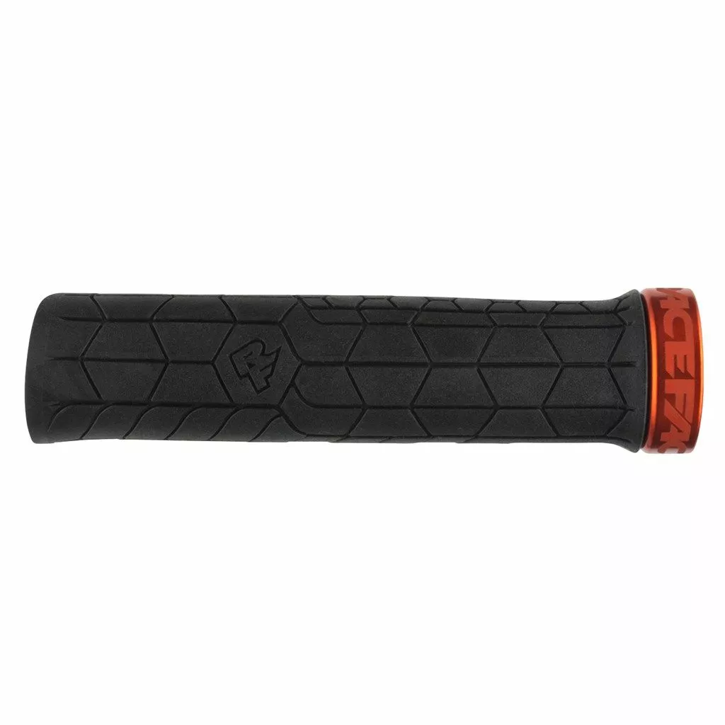 Race Face Getta Grip Lock-On 30mm Black/orange Lenkergriffe 4 Race Face Getta Grip Lock-On 30mm Black/orange Lenkergriffe – Bild 2