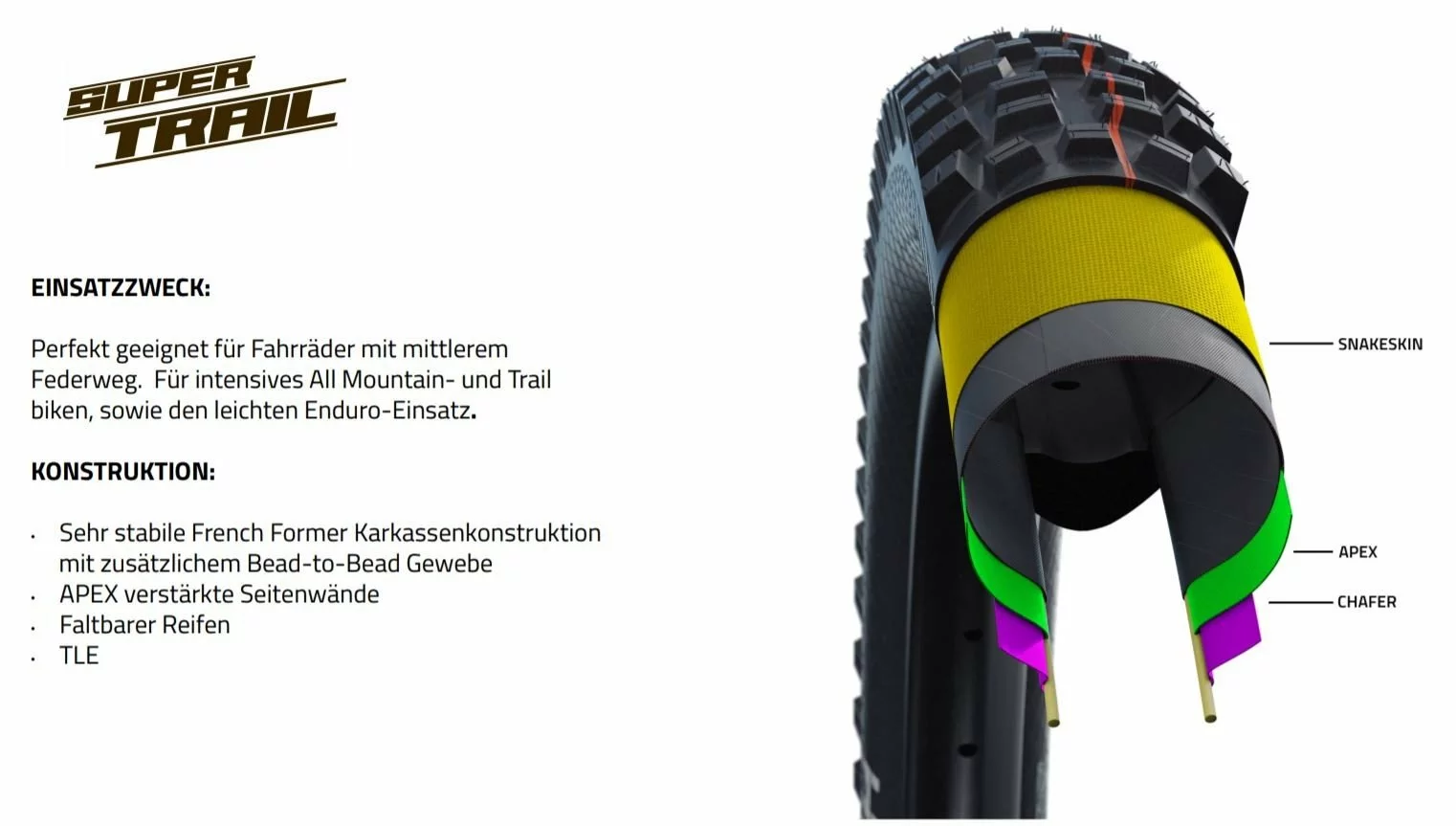 Schwalbe Big Betty Addix Soft Super Trail SnakeSkin Tubeless Easy E-50 29x2.60 Reifen 6 Schwalbe Big Betty Addix Soft Super Trail SnakeSkin Tubeless Easy E-50 29x2.60 Reifen – Bild 4