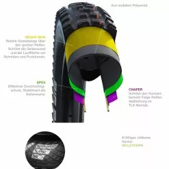 Schwalbe Magic Mary Addix Soft Super Gravity SnakeSkin Tubeless Easy E-50 27.5x2.4 Reifen 7 Schwalbe Magic Mary Addix Soft Super Gravity SnakeSkin Tubeless Easy E-50 27.5x2.4 Reifen -Günstiges fahrraogriffen Geschäft schwalbe super gravity 0 14982 2