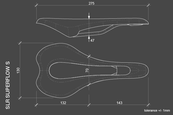 Selle Italia SLR Superflow S (130) Schwarz Sattel 4 Selle Italia SLR Superflow S (130) Schwarz Sattel – Bild 2