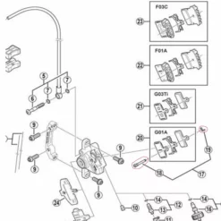Shimano XTR BR-M985 Bremsbelag - Halteschraube Mit Sicherungsclip -Günstiges fahrraogriffen Geschäft shimano xtr br m985 bremsbelag halteschraube mit sicherungsclip scaled