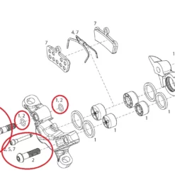 Sram Caliper Hardware Kit Bremssattel Für Die Guide R/RS/RSC