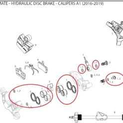 Sram Caliper Hardware Kit Bremssattel Für Die Guide Ultimate