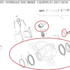 Sram Caliper Piston Kit Bremssattel - Kolbenkit Für Die Level TLM/Ultimate (2017-2019)