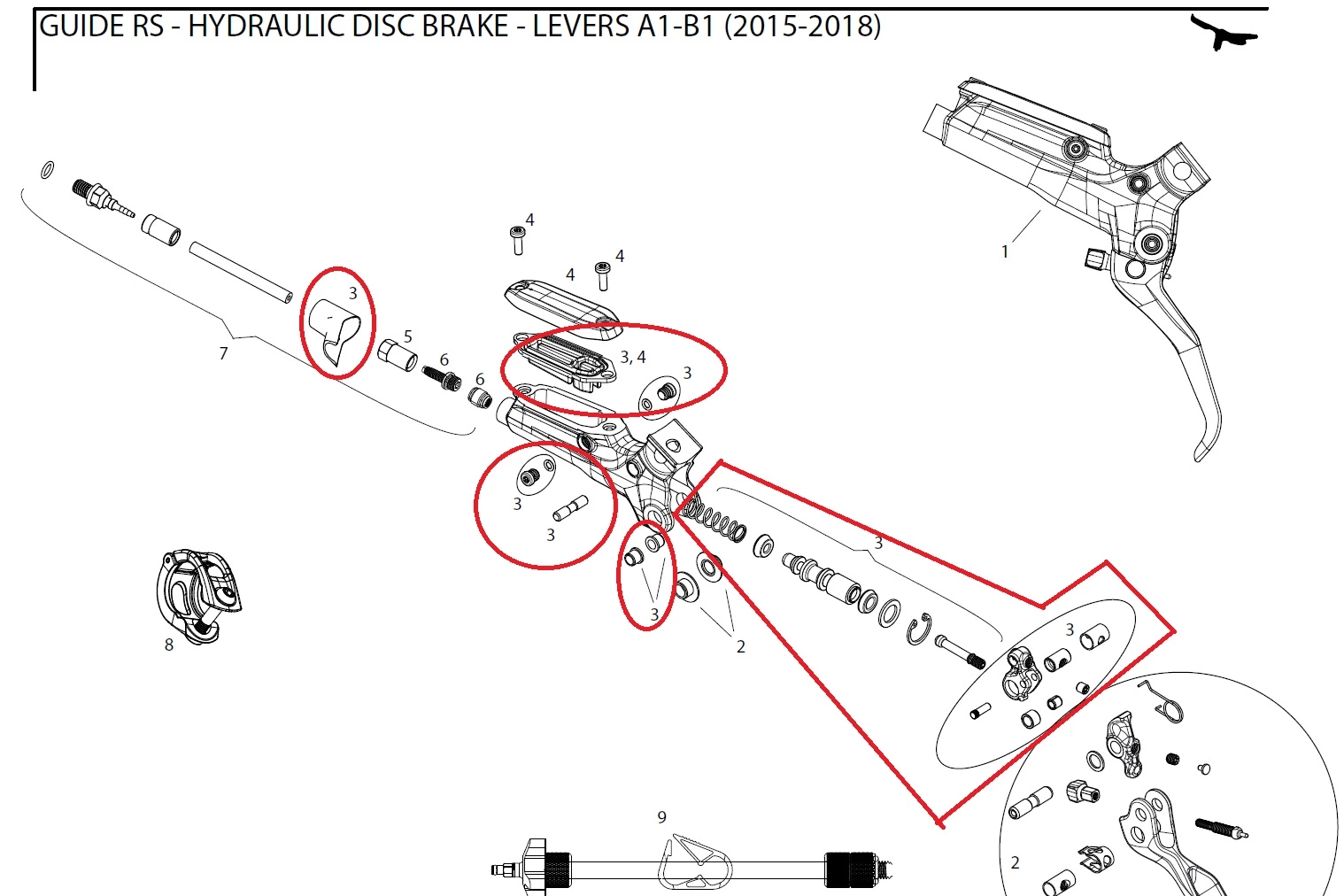 Sram Lever Internals Gen 2 Bremshebel - Kolbenkit Guide RS 4 Sram Lever Internals Gen 2 Bremshebel - Kolbenkit Guide RS – Bild 2
