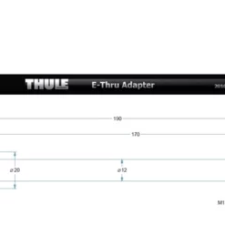 Thule Thru Axle M12 X 1.5, Länge 170mm Steckachsen-Adapter -Günstiges fahrraogriffen Geschäft thule achse