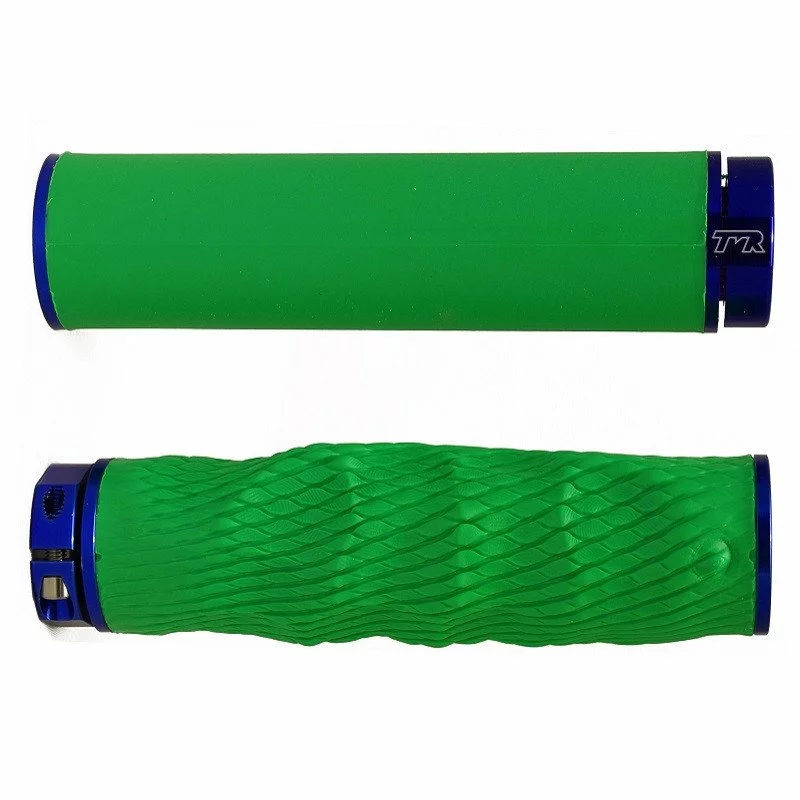 TMR Designs Imprint Grips Premium Grün/blau Lenkergriffe 3 TMR Designs Imprint Grips Premium Grün/blau Lenkergriffe